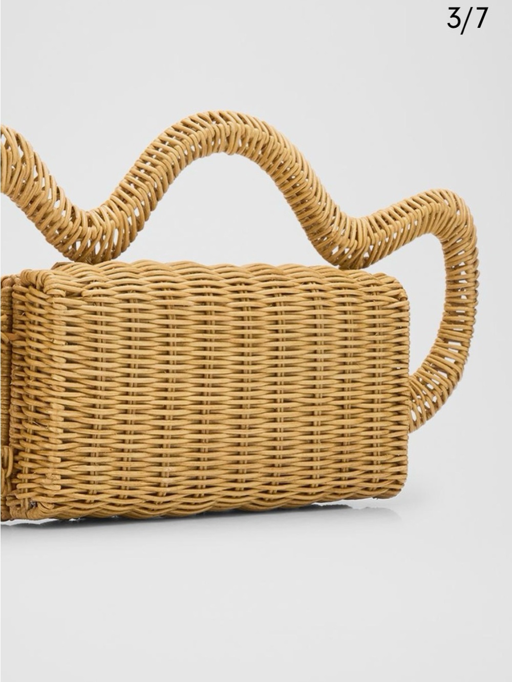 Cult Gaia- Woven Rattan Crossbody Bag - Tan ($70 Final)